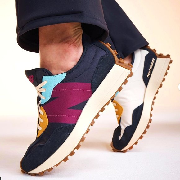 New Balance Shoes - NEW BALANCE 327 RARE Women Sneakers Shoes Black Multi-Color size 11